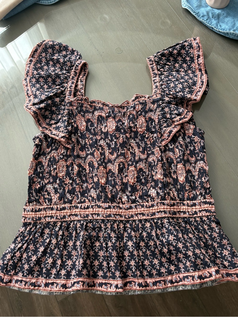 SEA New York cotton peplum top
